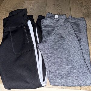 Women’s Size S Athleta Black Joggers and Gray Leggings